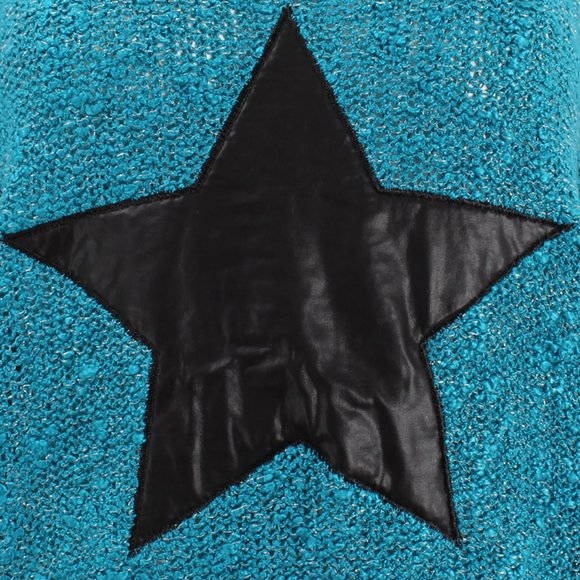 Star Accent Sparkle Knit Sweater Teal - Picture 3 of 8